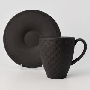 Wedgwood Espresso Cup & Saucers, Night & Day, Set of Four